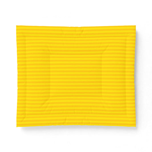 Citron Yellow Striped 100% Cotton Comforter