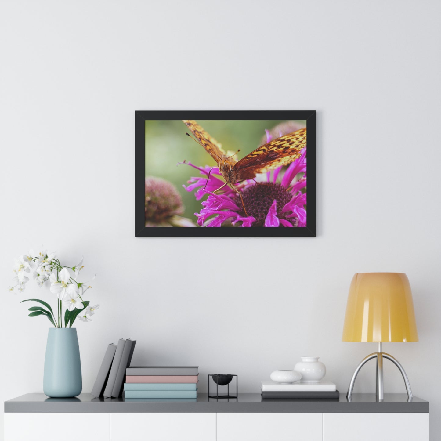 Fritillary Butterfly in Macro Framed Matte Print