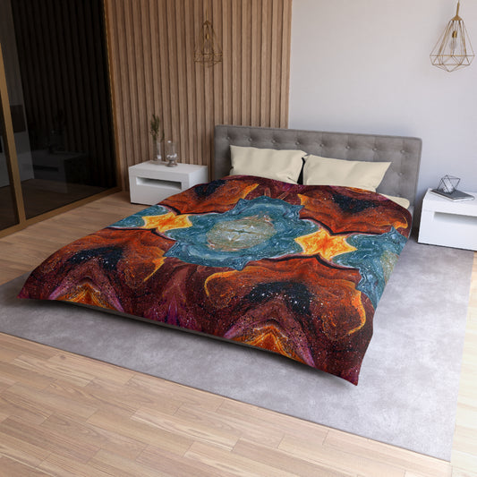 Cosmic Cell Division Woven Duvet Cover