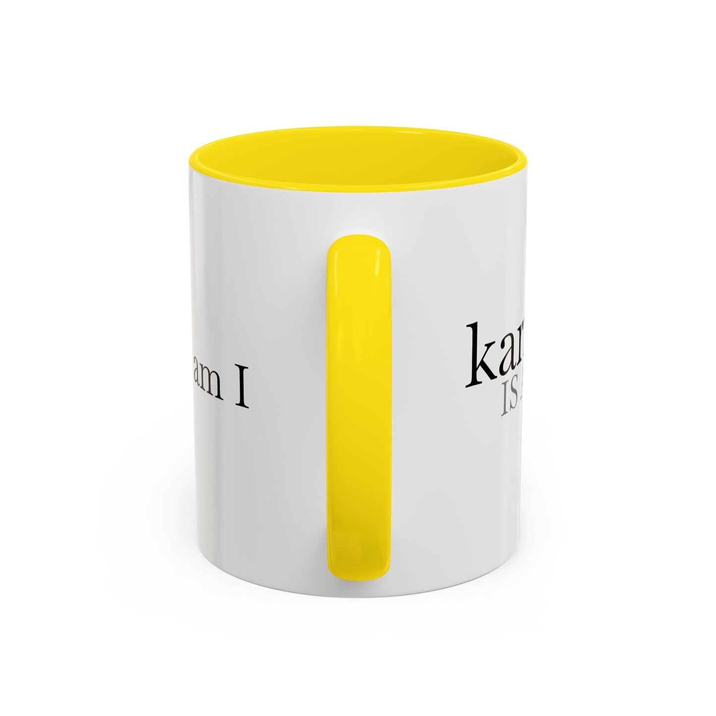 Spicy Karma Colorful Handle Ceramic Mug (11, 15oz)