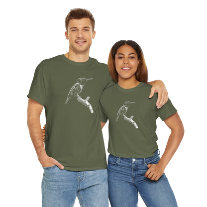 Hummingbird Adult 100% Cotton T-Shirt (Multicolors)