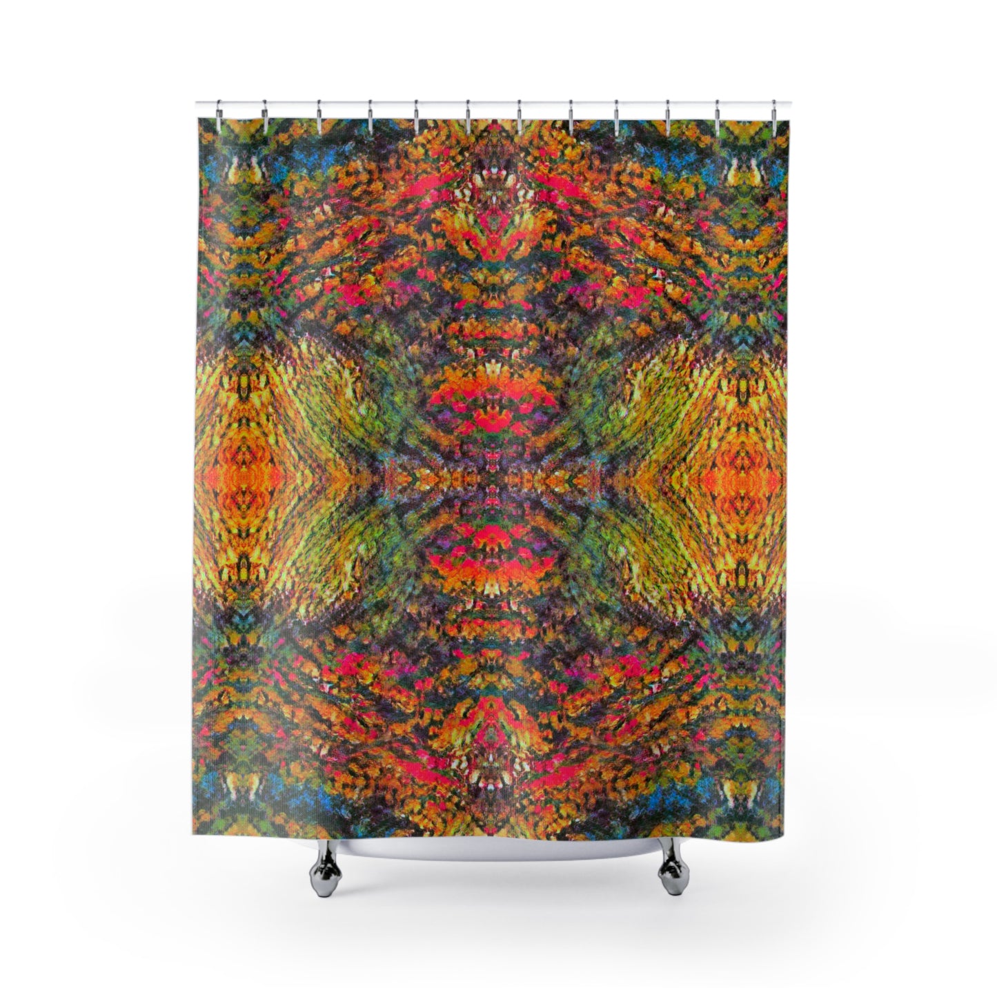 Brazen Symmetry Abstract Art Shower Curtain