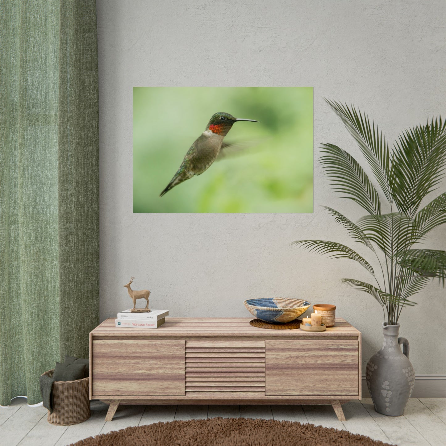 Hummingbird In-Flight Fine Art Print