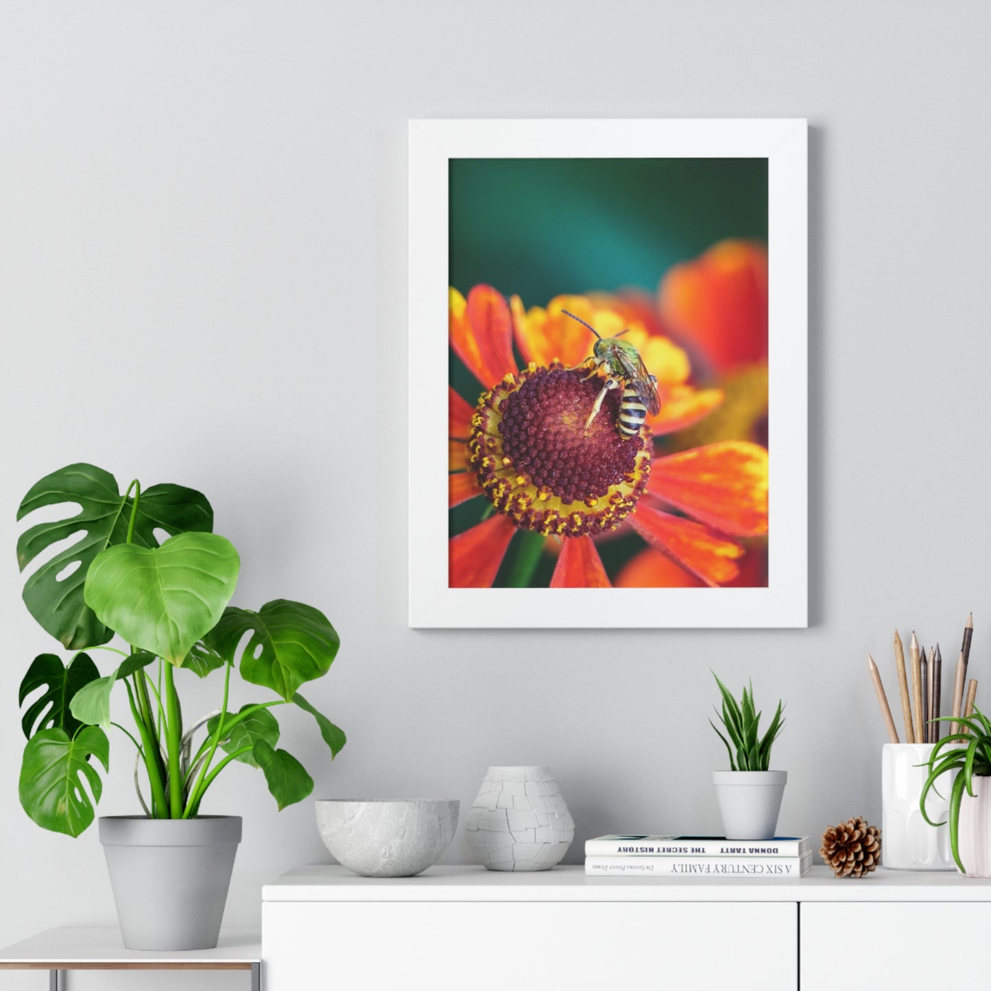 Fashionable Sweat Bee Framed Matte Print