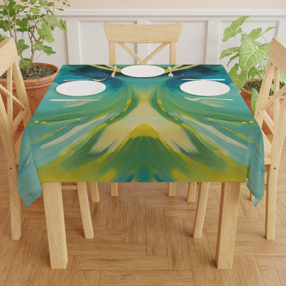 Oceanids 55-inch Square Tablecloth