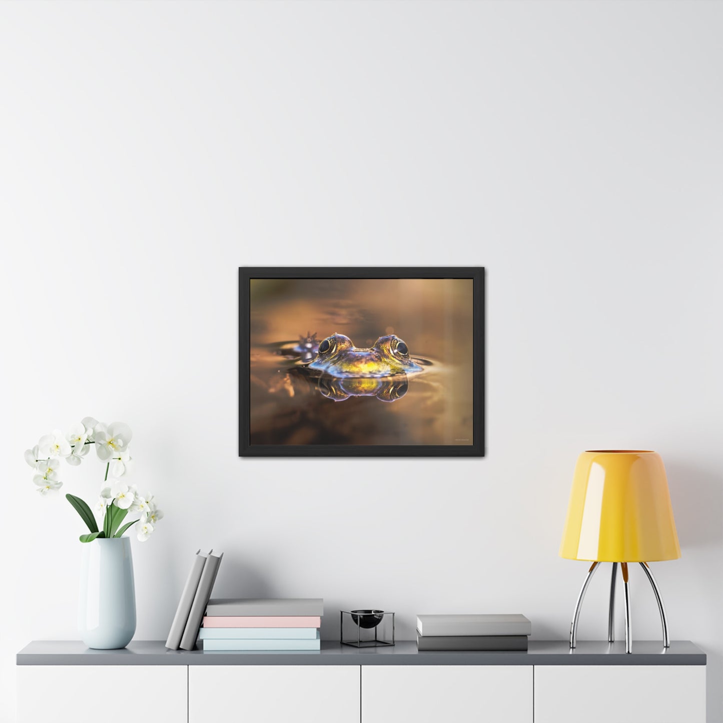 Duality of Frog Framed Fine Art Photograph