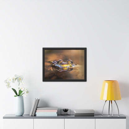 Duality of Frog Framed Fine Art Photograph