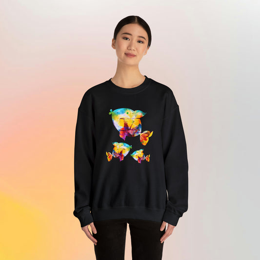 Happiness is a Painted Fish Women's Sweatshirt