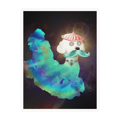 Surreal Astro Dog of Time Vinyl Decal Sticker