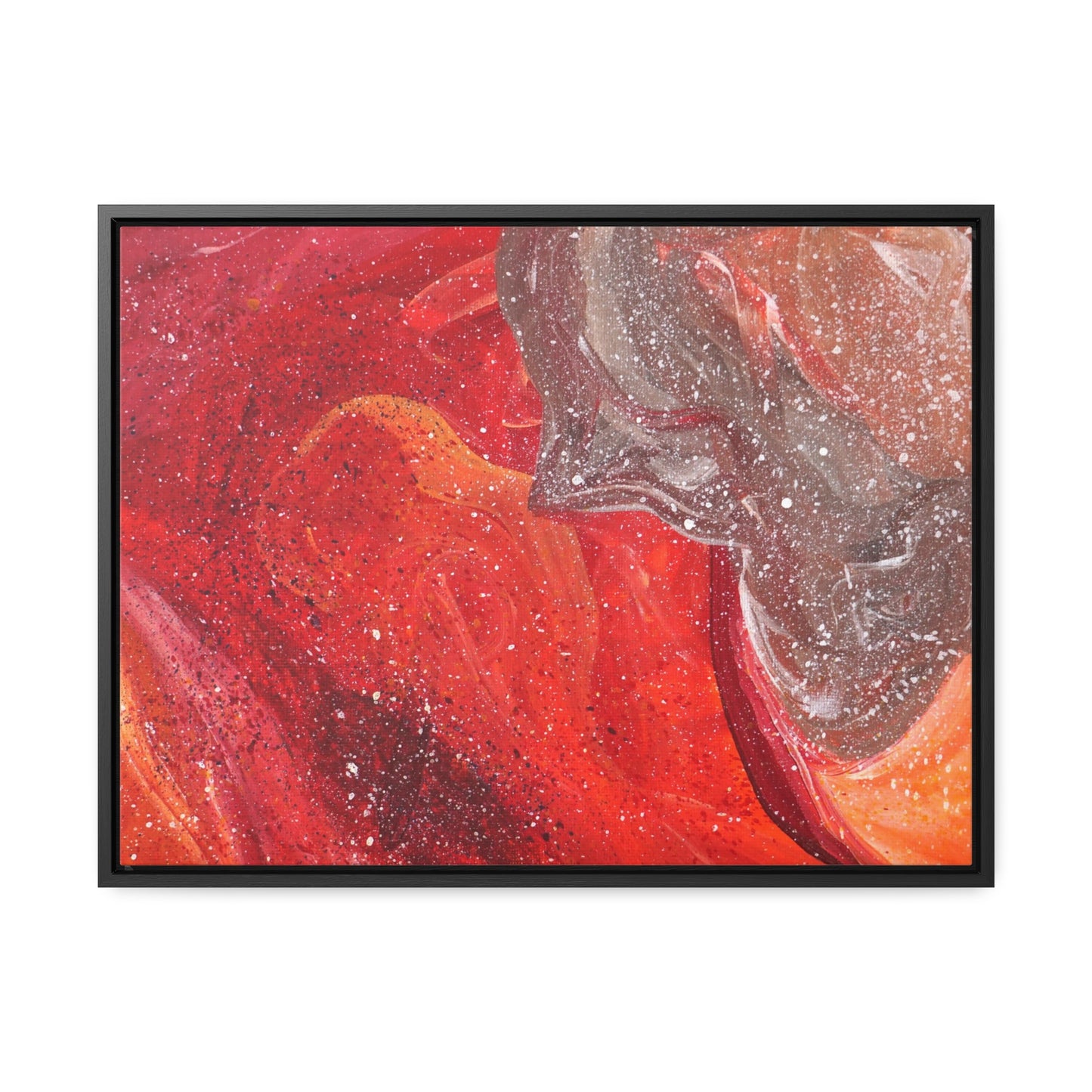 Waves of Creation Framed Canvas Print