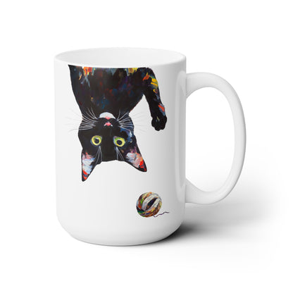 Cat Yarn Ball 15oz Ceramic Mug