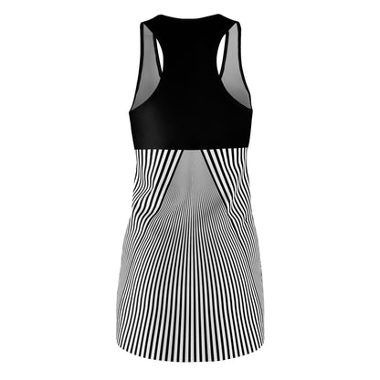 Hypnotic Stripes Slinky Racerback Dress