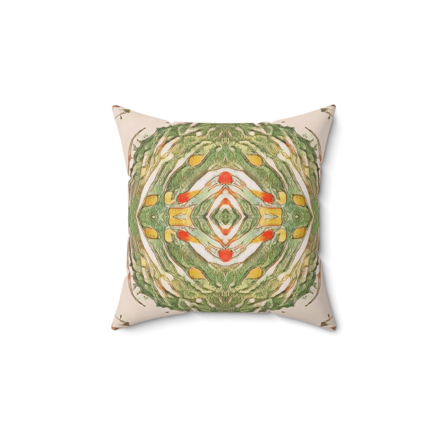 Earth Spirits Faux Suede Throw Pillow