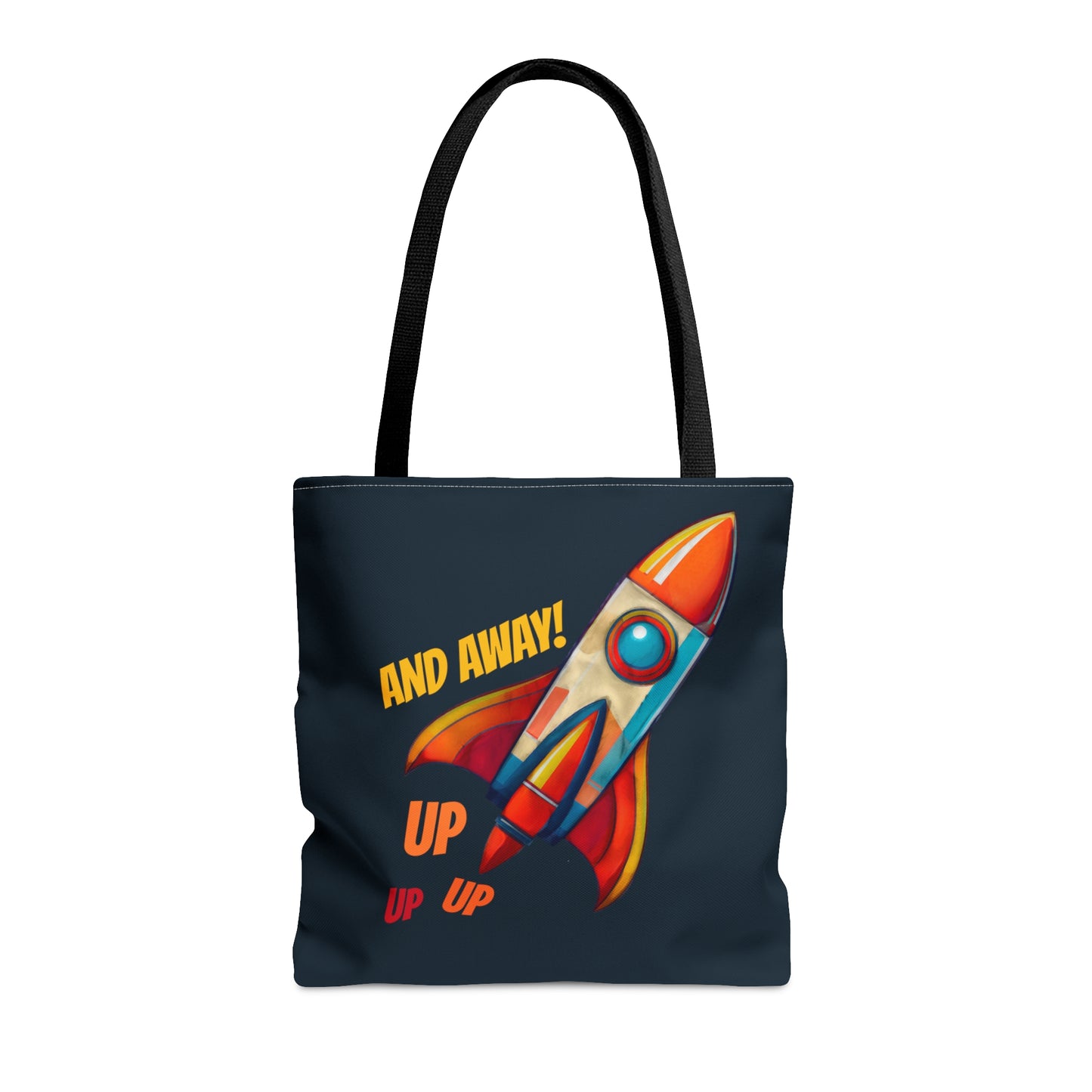 Rocket Ship Liftoff Tote Bag