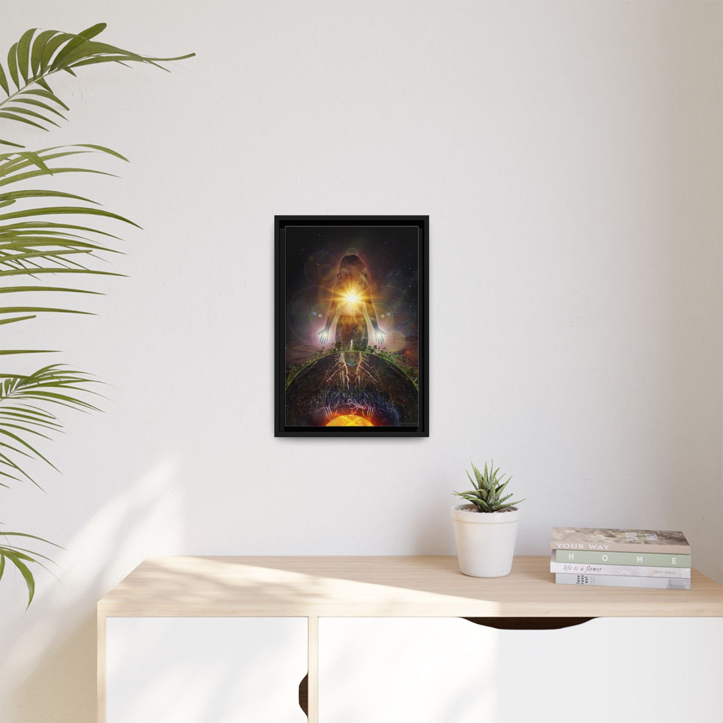 Persephone's Divinity Framed Canvas Print | Surreal Art