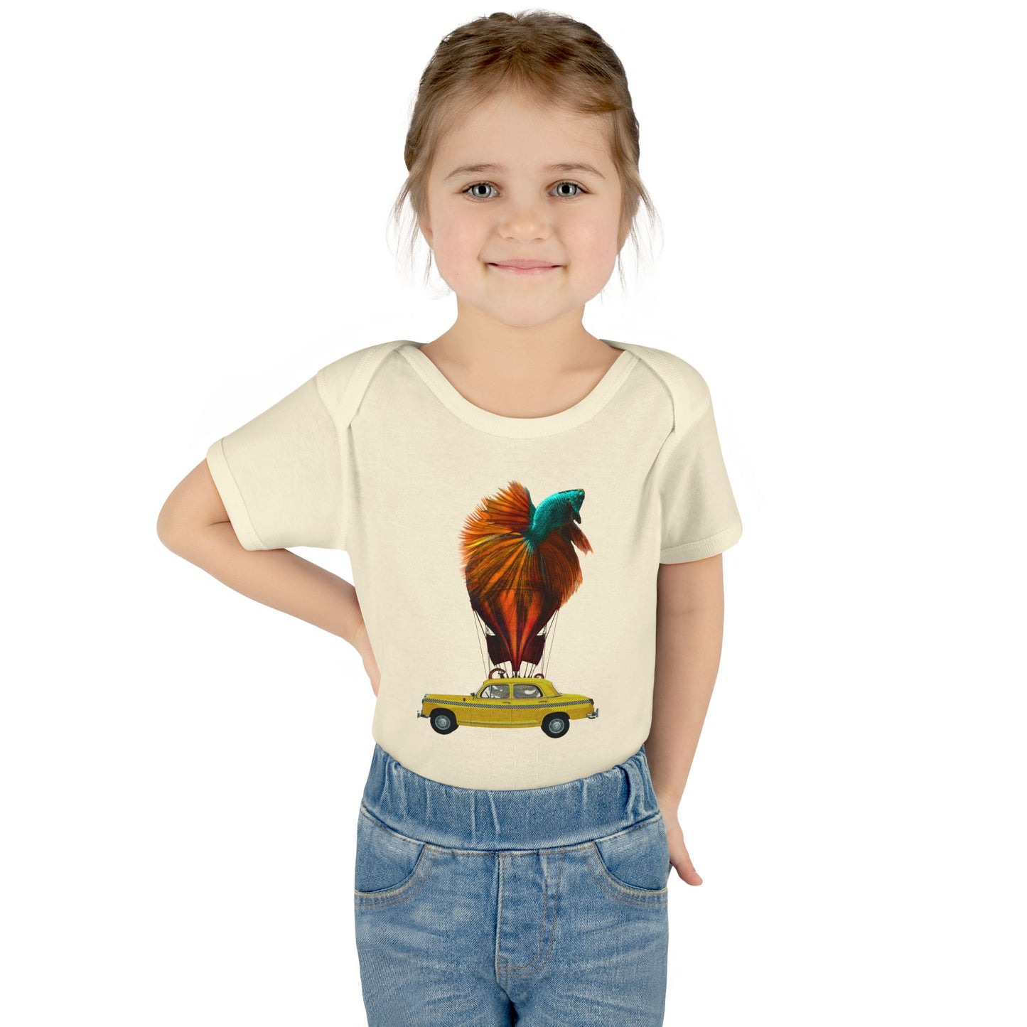 Aquamobile Taxi Service 100% Cotton Baby Onesie 6M-18M (multicolors)