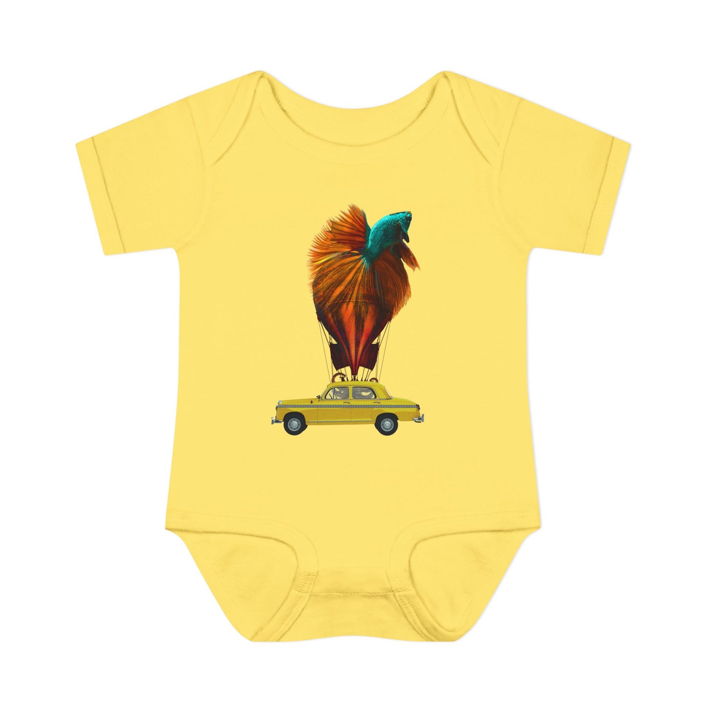 Aquamobile Taxi Service 100% Cotton Baby Onesie 6M-18M (multicolors)