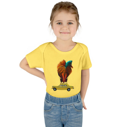 Aquamobile Taxi Service 100% Cotton Baby Onesie 6M-18M (multicolors)