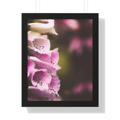 Foxglove Flowers Framed Matte Print