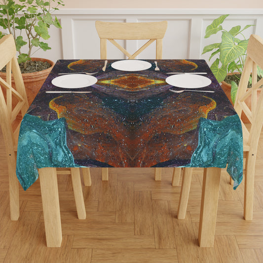 The Symmetry of Life 55-inch Square Tablecloth