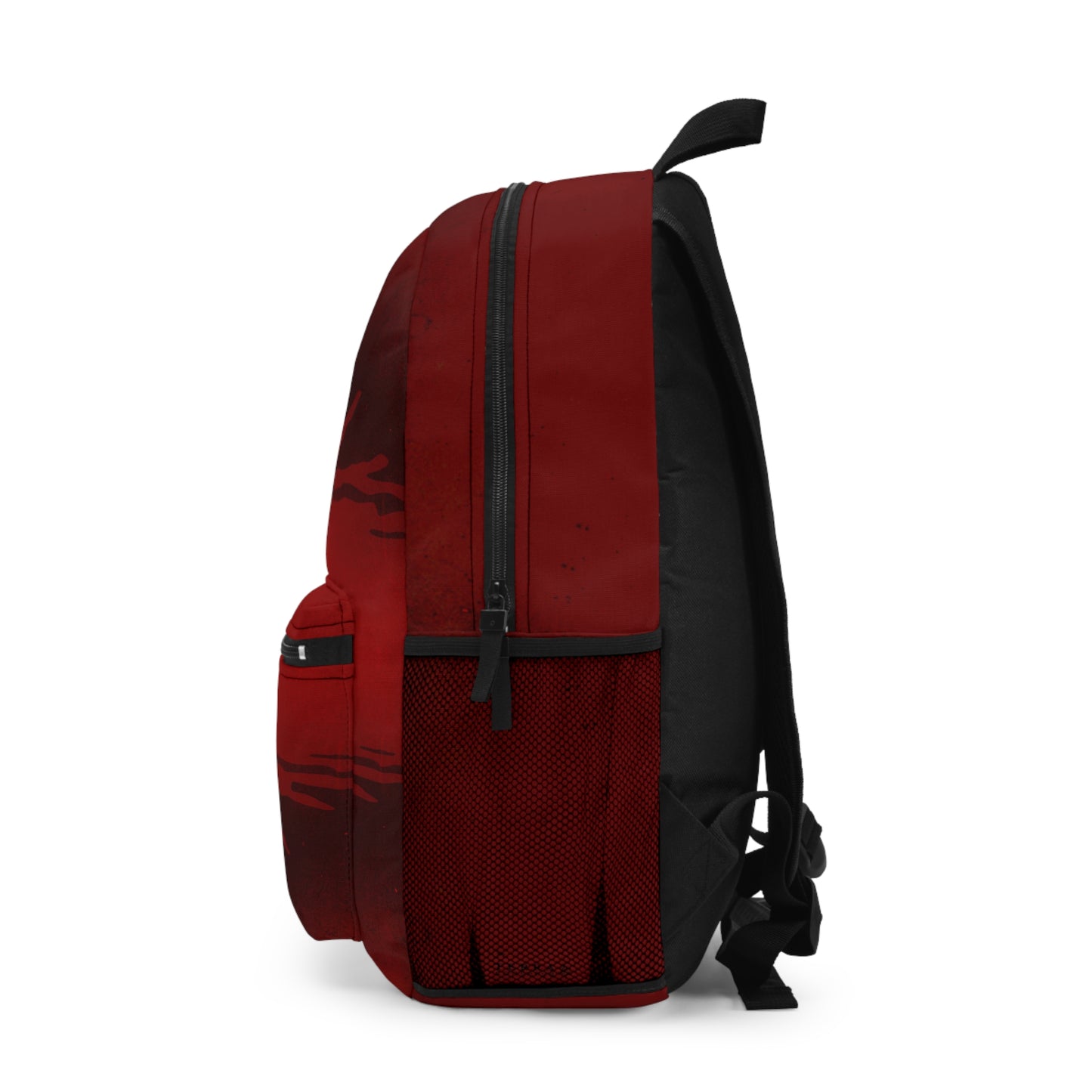 Fiery Red Sun Water-Resistant School Backpack