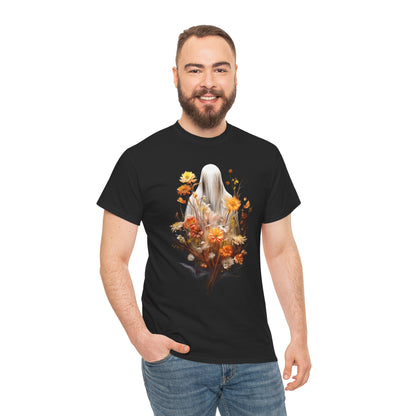 Halloween Garden Haunting Adult 100% Cotton T-Shirt