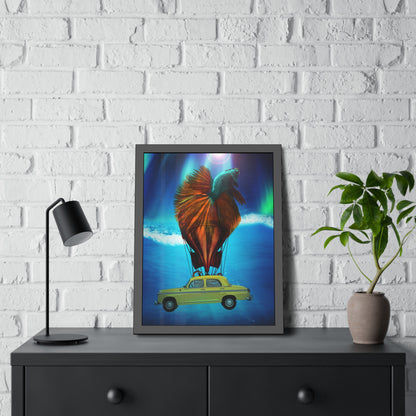Aquamobile Taxi Service Framed Print | Surreal Art