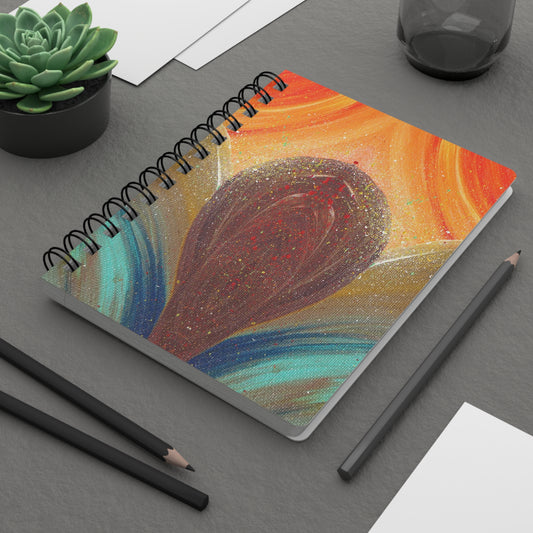 Flow of Magnetism Spiral-Bound Lined Notebook