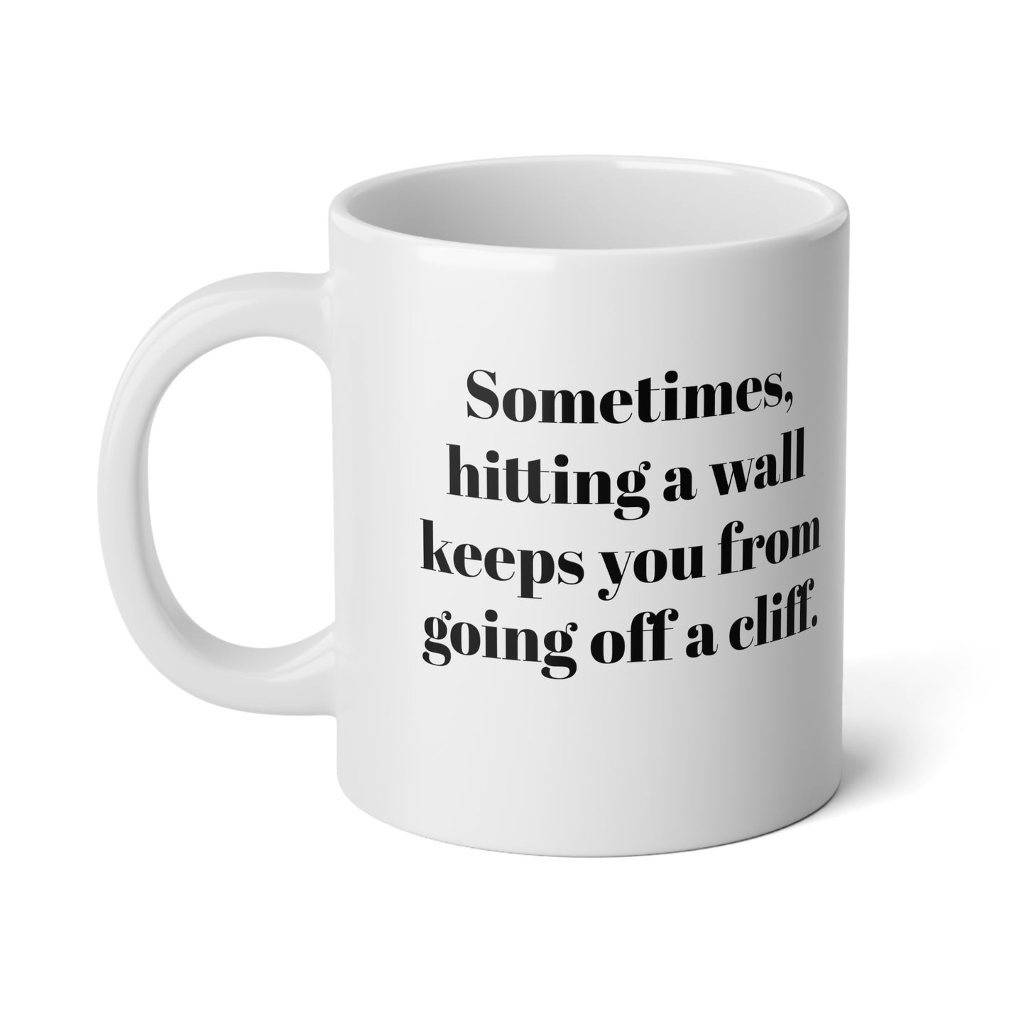 Hitting A Wall Jumbo Mug, 20oz