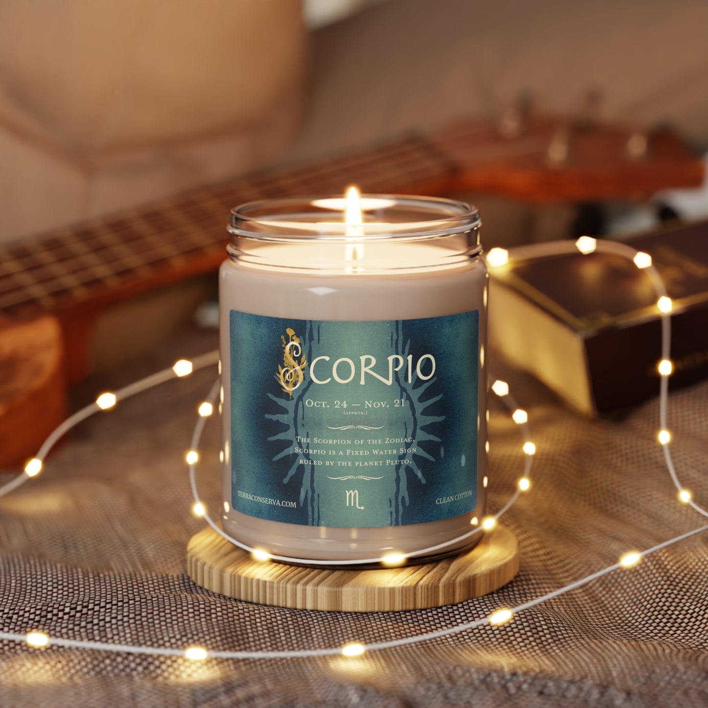 Scorpio Zodiac Vibes 9oz Soy Candle, 5 scents