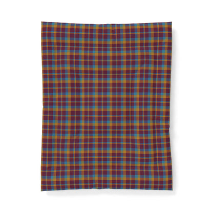 Mustard + Plum Plaid 100% Cotton Comforter