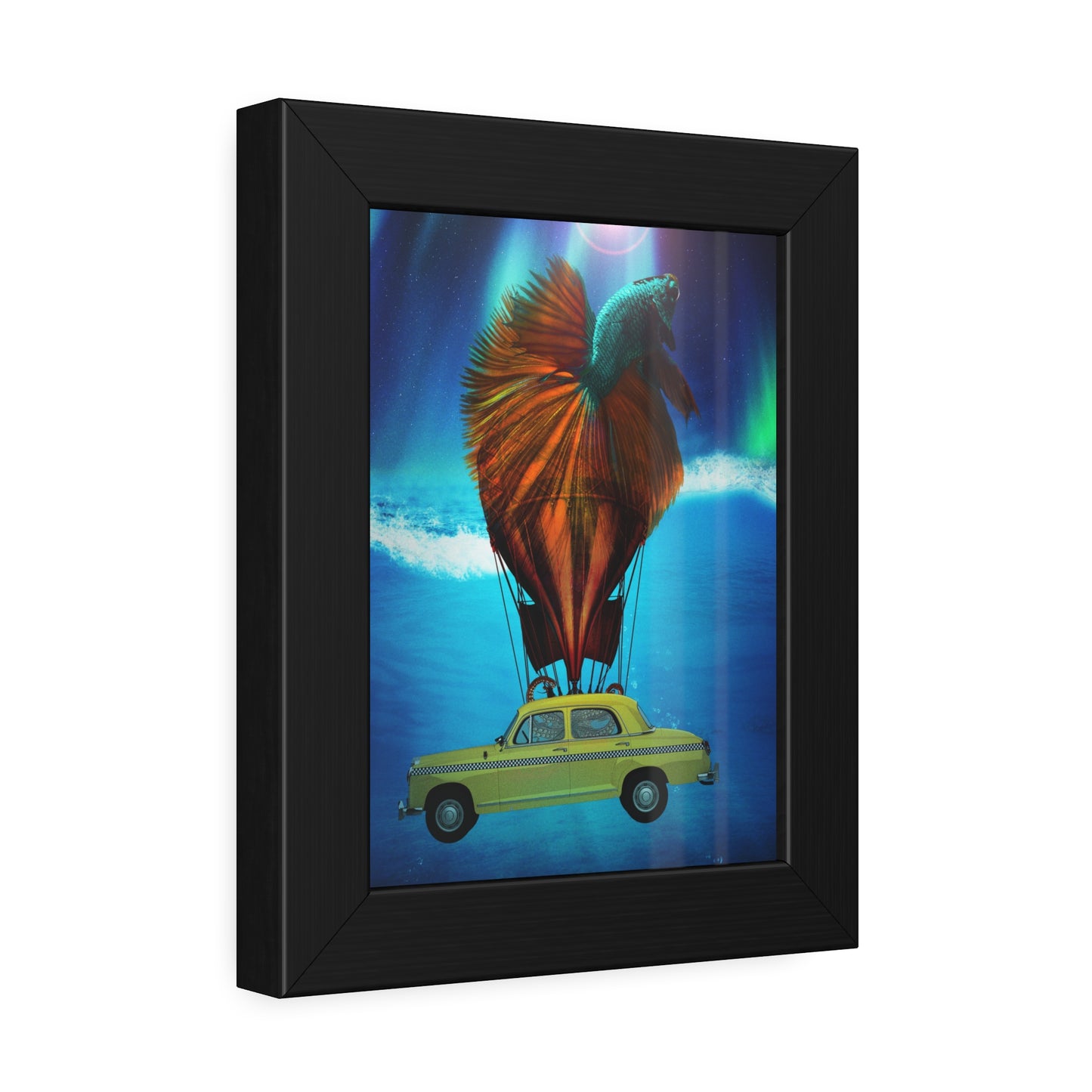 Aquamobile Taxi Service Framed Print | Surreal Art