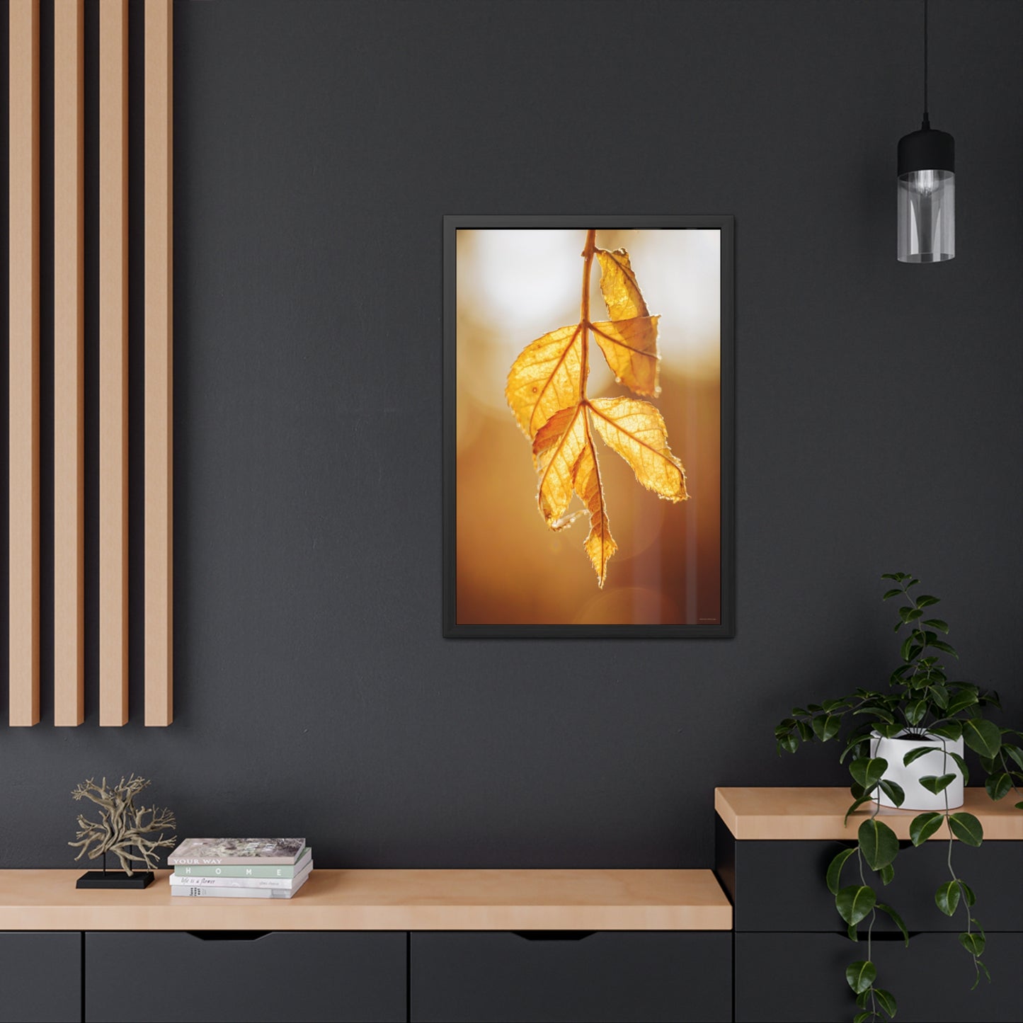 Leaves of Gold Framed Fine Art Photograph