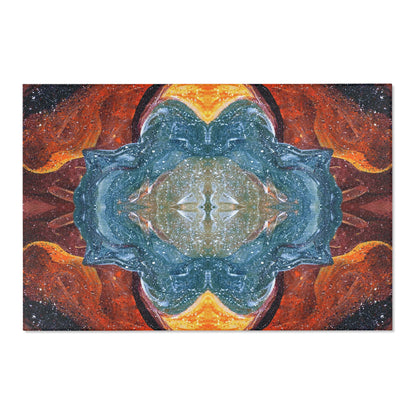 Cosmic Cell Division Abstract Art Indoor Rug