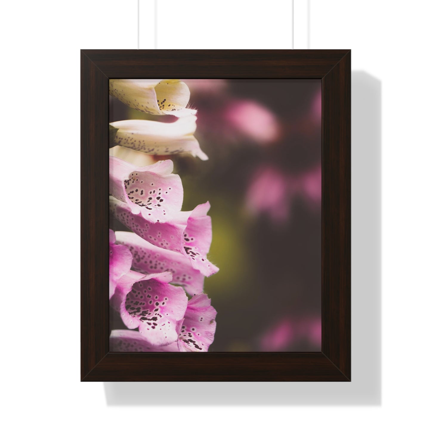 Foxglove Flowers Framed Matte Print