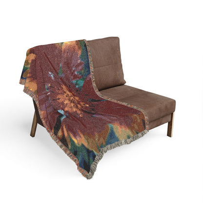 Cosmos Flower 100% Cotton Woven Blanket (3 sizes) | Made In USA