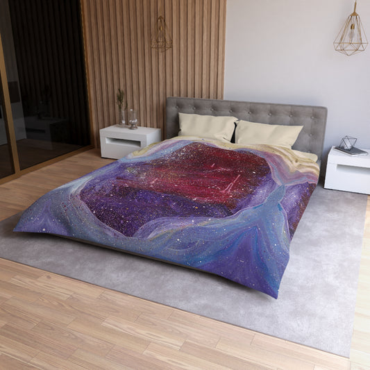 Plato's Cave Painting Woven Duvet Cover