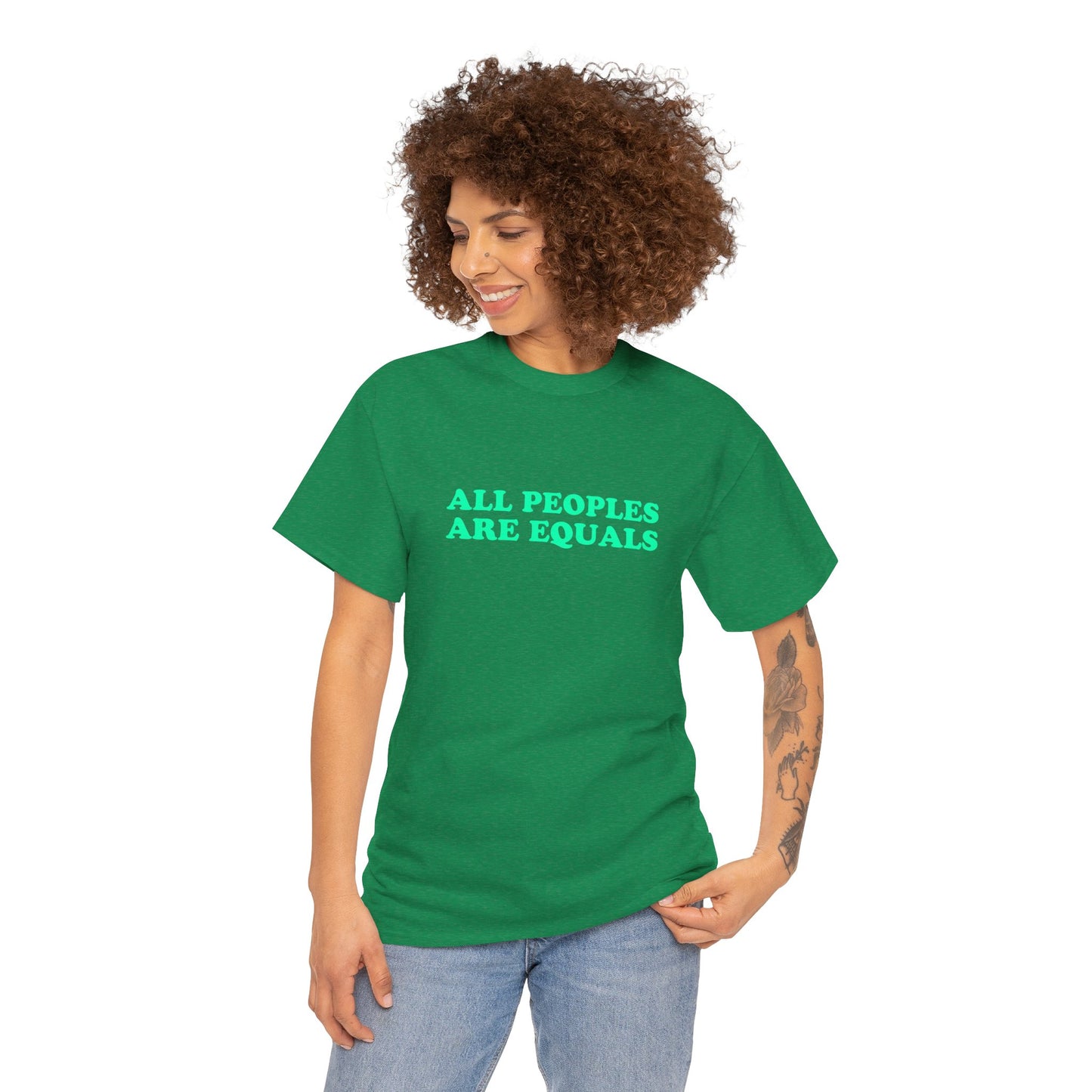 All Peoples Are Equals Adult 100% Cotton T-Shirt (Multicolors)