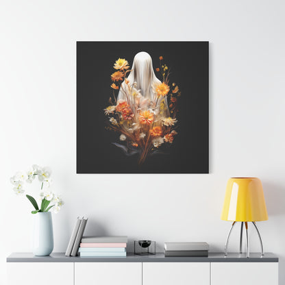 Halloween Garden Haunting Canvas Print