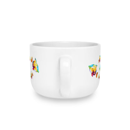 Happiness is a Painted Fish Extra Large Ceramic Mug, 25oz