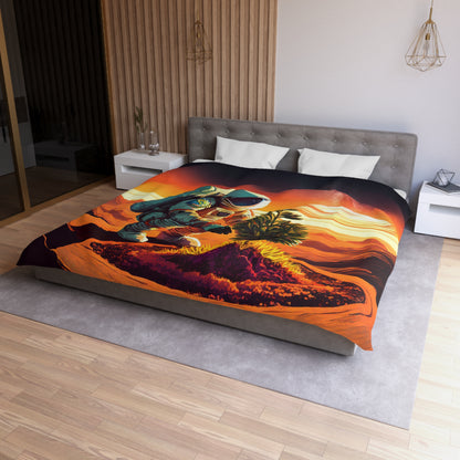 A Promethean Fable Woven Duvet Cover