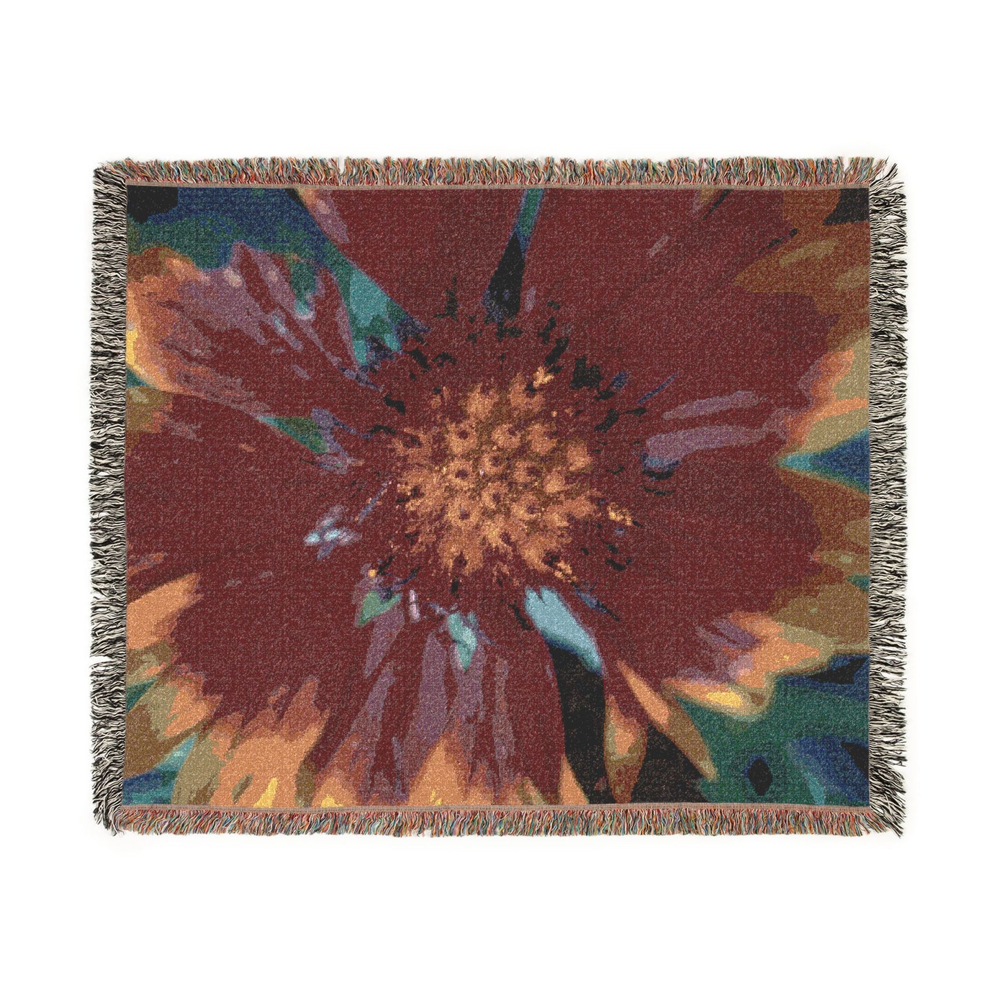Cosmos Flower 100% Cotton Woven Blanket (3 sizes) | Made In USA
