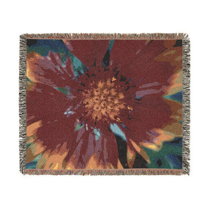 Cosmos Flower 100% Cotton Woven Blanket (3 sizes) | Made In USA