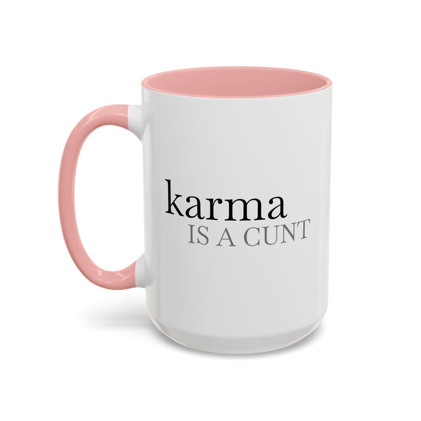 Spicy Karma Colorful Handle Ceramic Mug (11, 15oz)