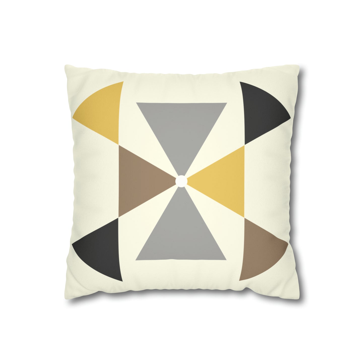 Geometric Triangle Design Faux Suede Throw Pillow Case (multi sizes)