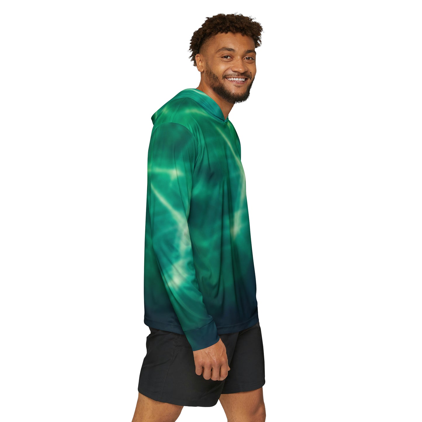 Electric Green Light Men's Performance Hoodie