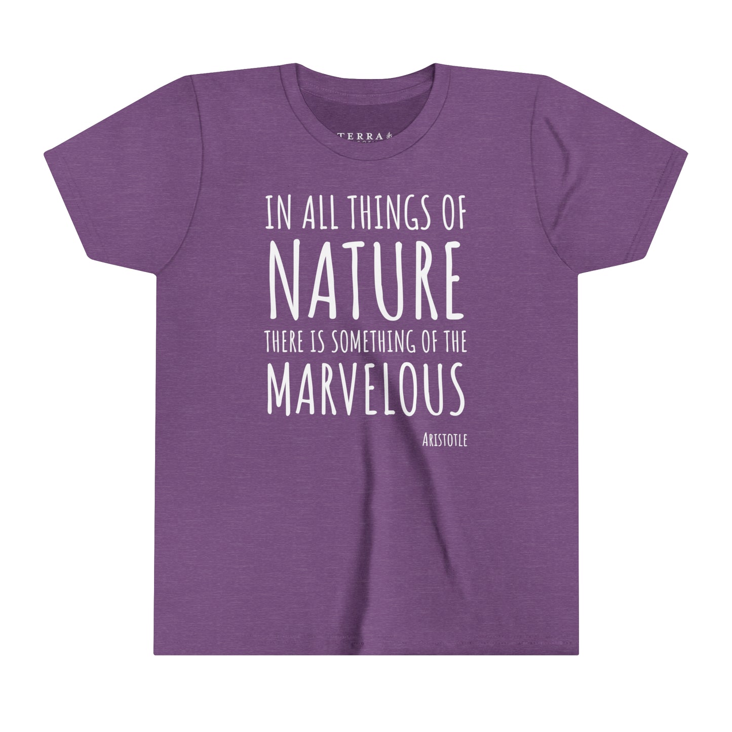 Marvelous Nature Aristotle Quote Kids' T-Shirt (multicolors)