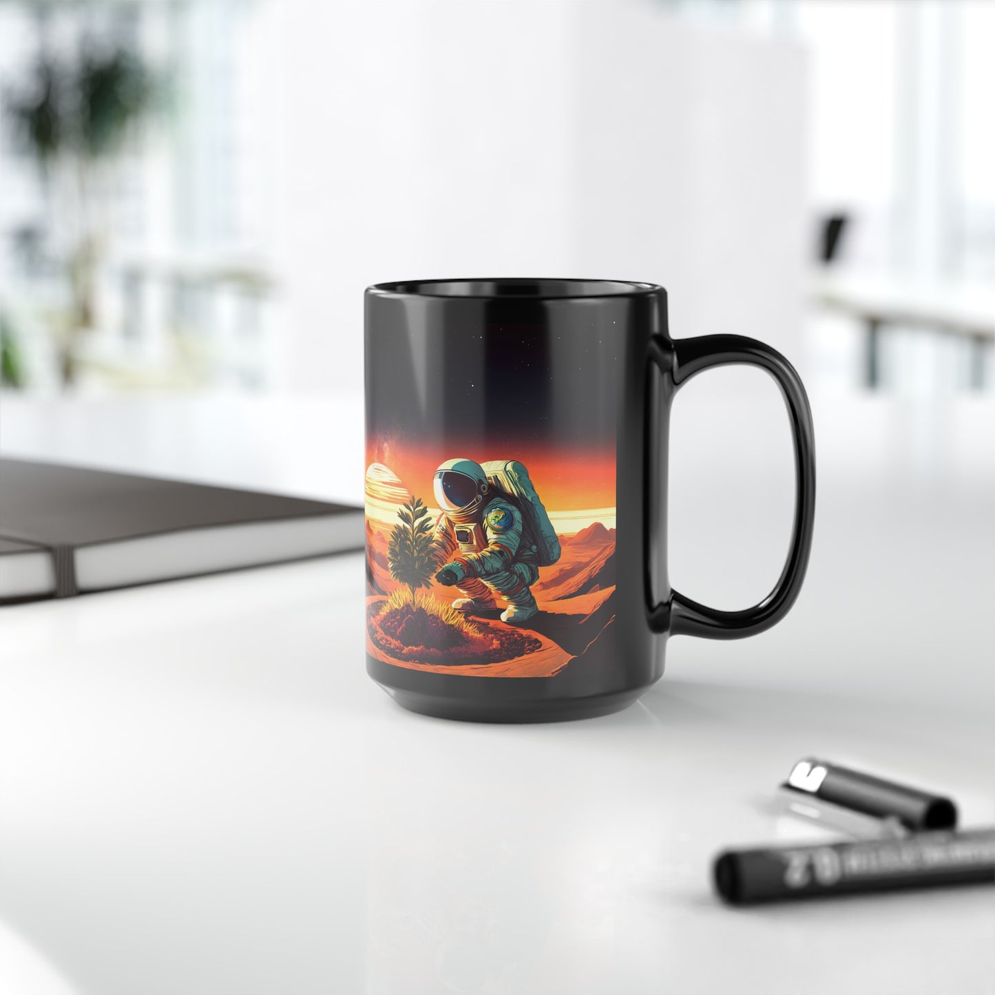 A Promethean Fable 15oz Black Mug