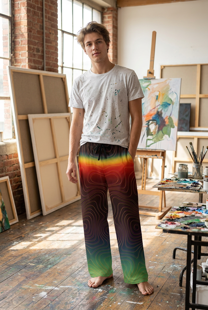Spectral Heat Wave Men's Pajama Pants