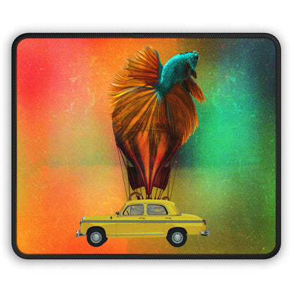 Aquamobile Taxi Service Large Mouse Pad | Surreal Art